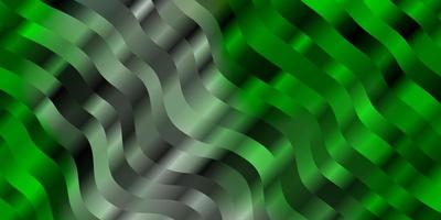 Light Green vector pattern with curves.