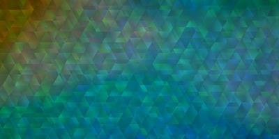 Light Blue, Yellow vector background with lines, triangles.