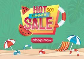 hot weather sale summer sale promotion vector