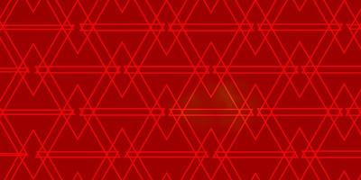 Light Red, Yellow vector backdrop with lines, triangles.