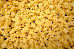 Close up whole grain cereal with breakfast, healthy food photo