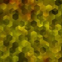 Light Green, Yellow vector backdrop with hexagons.