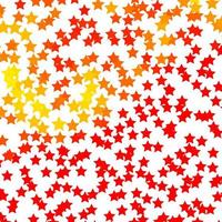 Light Red, Yellow vector background with small and big stars.