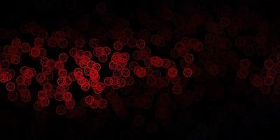 Dark Red vector pattern with magic elements.