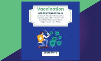 virus covid 19 corona, redes sociales de la vacuna contra el virus corona vector