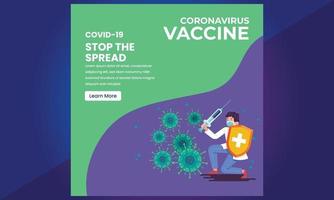 virus covid 19 corona, redes sociales de la vacuna contra el virus corona vector