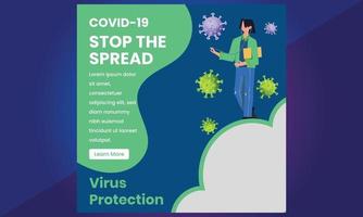 Covid 19 corona virus, Corona Virus Vaccine Social Media vector
