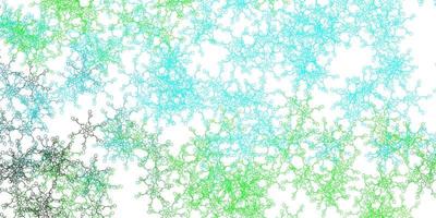 Light Blue, Green vector backdrop with bent lines.