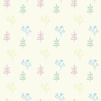 seamless floral pattern with flowers vector