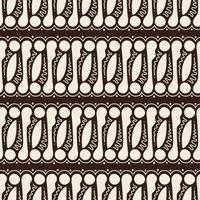 Hand Drawn Batik Parang Seamless Pattern vector