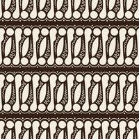 Hand Drawn Batik Parang Seamless Pattern vector