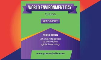 World environment day. Green Eco Earth. World environment day. vector