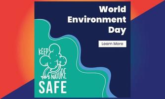 World environment day. Green Eco Earth. World environment day. vector