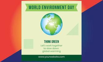 World environment day. Green Eco Earth. World environment day. vector