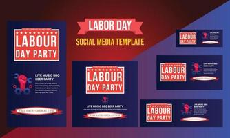 Happy Labor day banner background design. Happy Labor Day Holiday vector