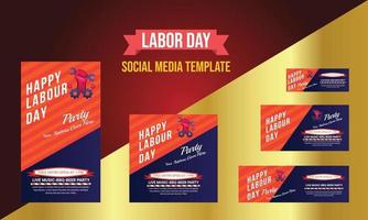 Happy Labor day banner background design. Happy Labor Day Holiday vector