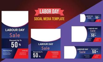 Happy Labor day banner background design. Happy Labor Day Holiday vector