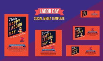 Happy Labor day banner background design. Happy Labor Day Holiday vector