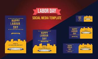 Happy Labor day banner background design. Happy Labor Day Holiday vector