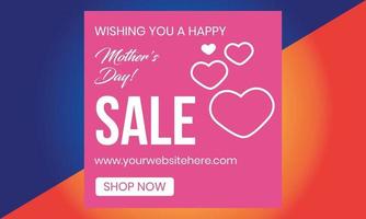 venta del día de la madre, día de la madre para pancarta, marketing, póster, vector