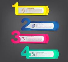 modern infographic text box template, infographics banner vector