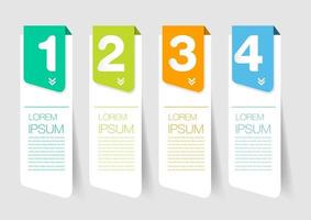 modern infographic text box template, infographics banner vector