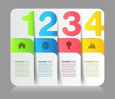 modern infographic text box template, infographics banner vector
