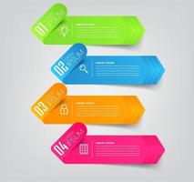 modern infographic text box template, infographics banner vector