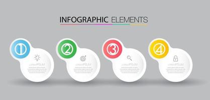 modern infographic text box template, infographics banner vector