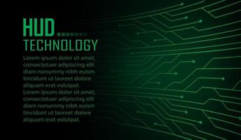 text cyber circuit future technology concept background vector