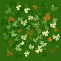 St. Patrick's Day background. Clover leaves vector