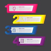 modern infographic text box template, infographics banner vector