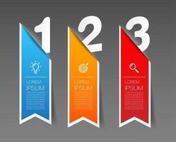 modern infographic text box template, infographics banner vector