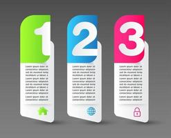 modern infographic text box template, infographics banner vector