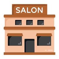 Salon Building Design vector