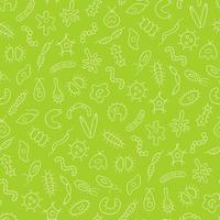 Germs, virus, bacterias and pathogen Seamless vector pattern