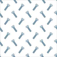 Seamless pattern with screws. Texture with hand drawn bolts. Vector