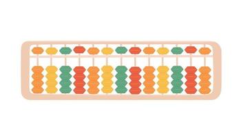 abacus soroban para aprender aritmética mental para niños. vector