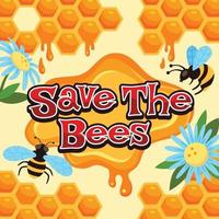 Honey Bee Protection Campaign vector