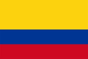 bandera colombiana de colombia vector