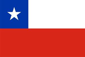 bandera chilena de chile vector