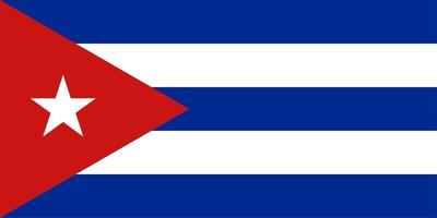 Cuban Flag of Cuba vector
