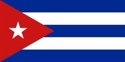 bandera cubana de cuba vector