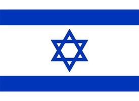 Israeli Flag of Israel vector