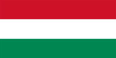 Hungarian Flag of Hungary vector