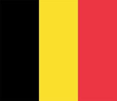 Belgian Flag of Belgium vector