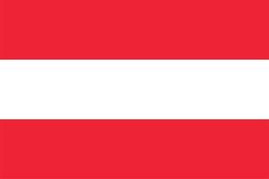 Austrian Flag of Austria vector