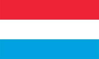 luxembourgian Flag of Luxembourg vector