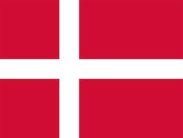 Danish Flag of Denmark vector
