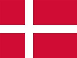 Danish Flag of Denmark vector